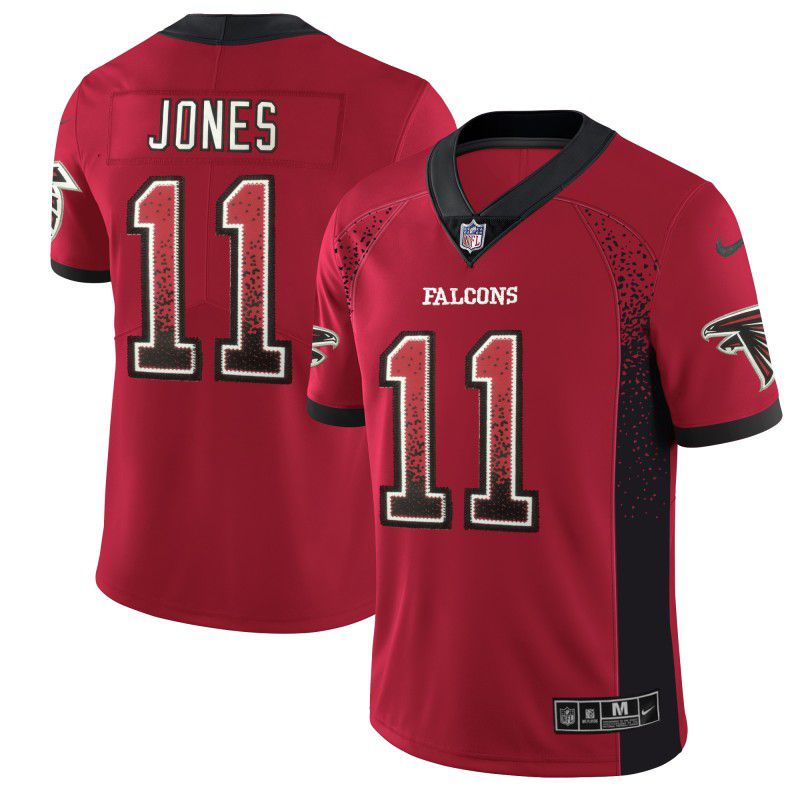 Men Atlanta Falcons #11 Jones Drift Fashion Red Color Rush Limited NFL Jerseys->chicago bulls->NBA Jersey